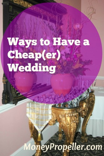 Ways to have a cheap(er) wedding