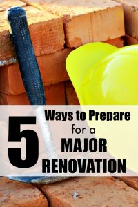 Have you been debating doing a kitchen renovation? Perhaps adding a large extension? Here are 5 ways to prepare for a major renovation, so that it doesn't turn your life upside down quite as much. Plan your reno well!